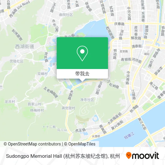 Sudongpo Memorial Hall (杭州苏东坡纪念馆)地图
