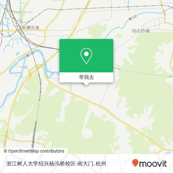 浙江树人大学绍兴杨汛桥校区-南大门地图