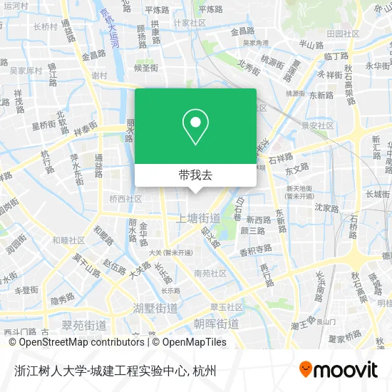 浙江树人大学-城建工程实验中心地图