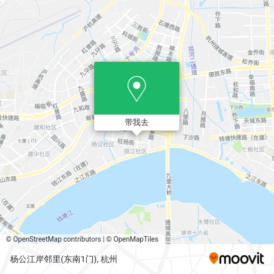 杨公江岸邻里(东南1门)地图