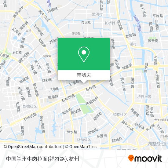 中国兰州牛肉拉面(祥符路)地图