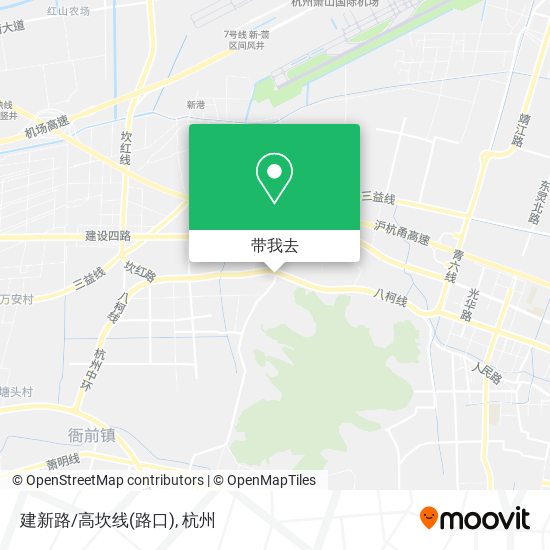 建新路/高坎线(路口)地图