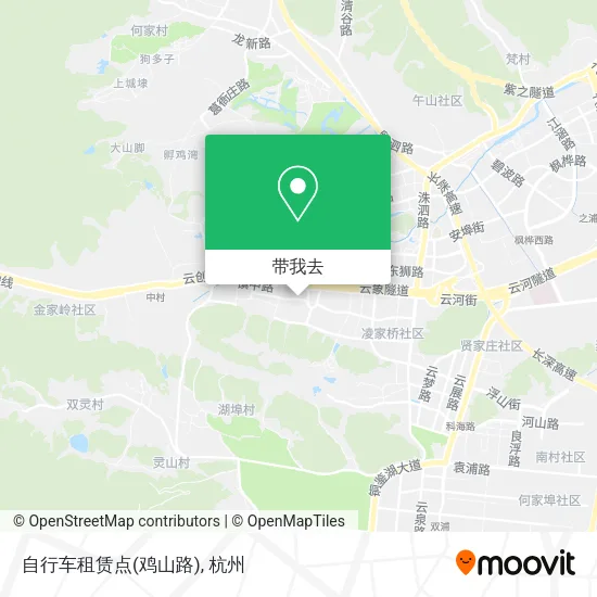 自行车租赁点(鸡山路)地图
