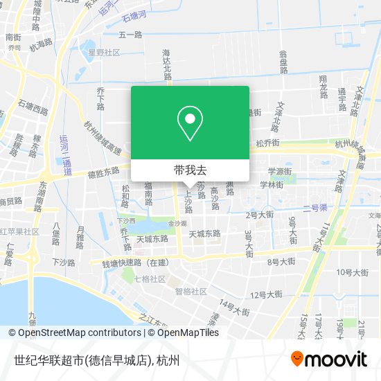 世纪华联超市(德信早城店)地图