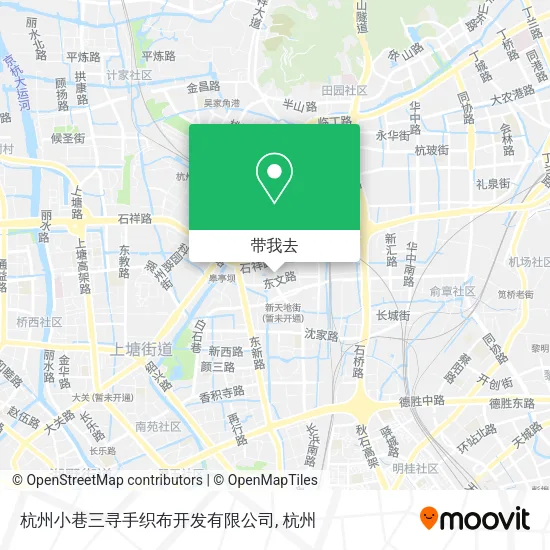 杭州小巷三寻手织布开发有限公司地图