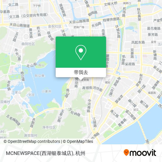 MCNEWSPACE(西湖银泰城店)地图