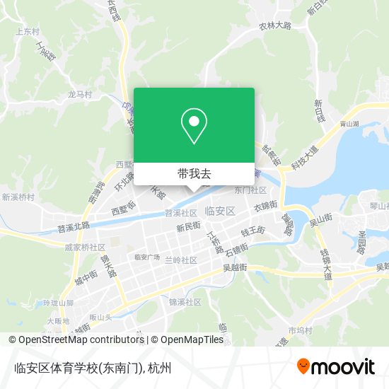 临安区体育学校(东南门)地图