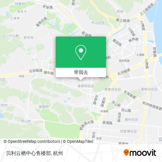 贝利云栖中心售楼部地图