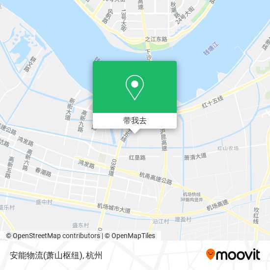 安能物流(萧山枢纽)地图