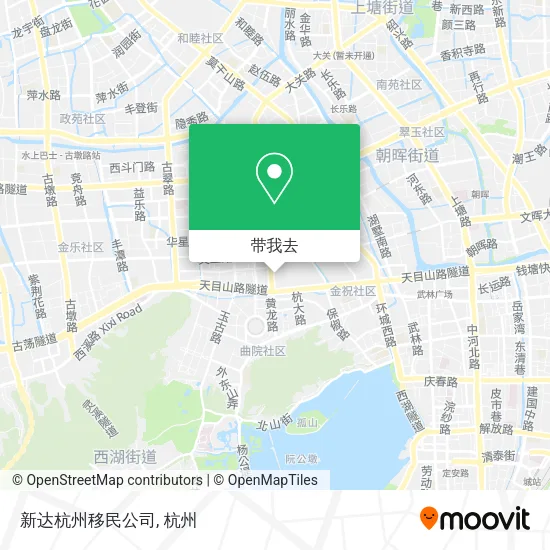 新达杭州移民公司地图