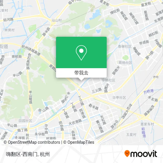 嗨翻区-西南门地图