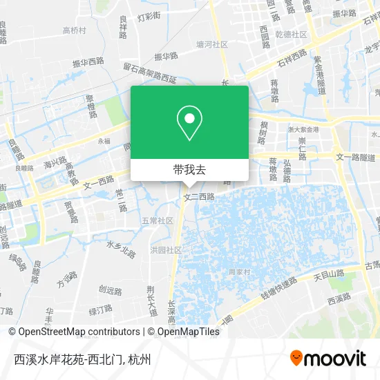 西溪水岸花苑-西北门地图