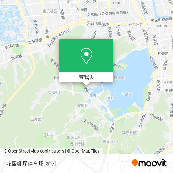 花园餐厅停车场地图