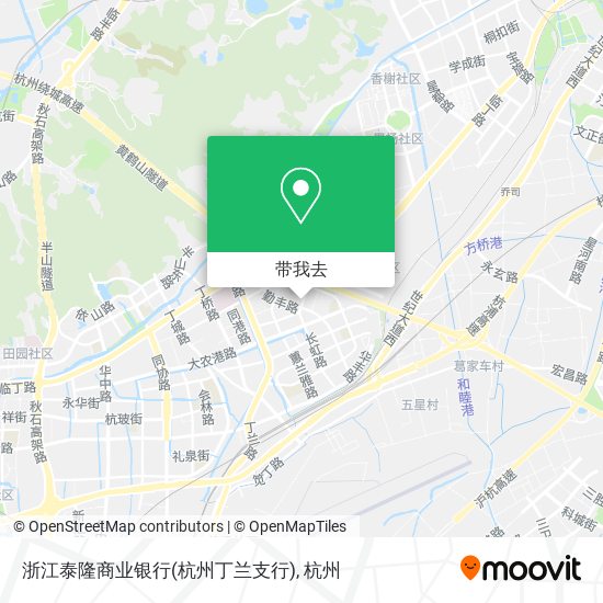 浙江泰隆商业银行(杭州丁兰支行)地图