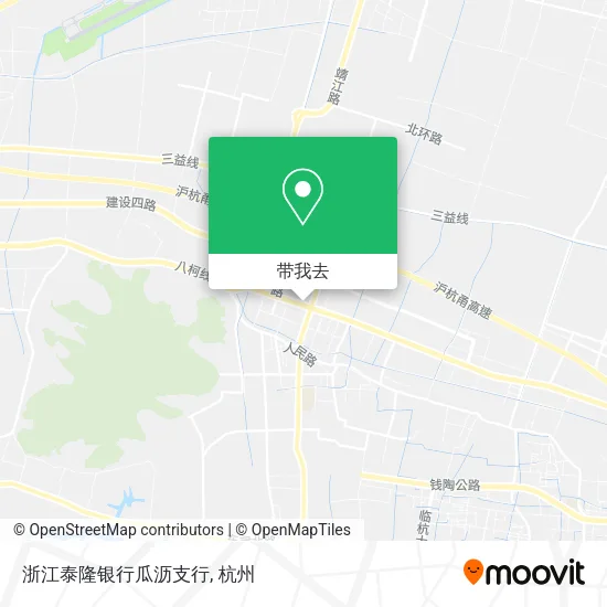 浙江泰隆银行瓜沥支行地图