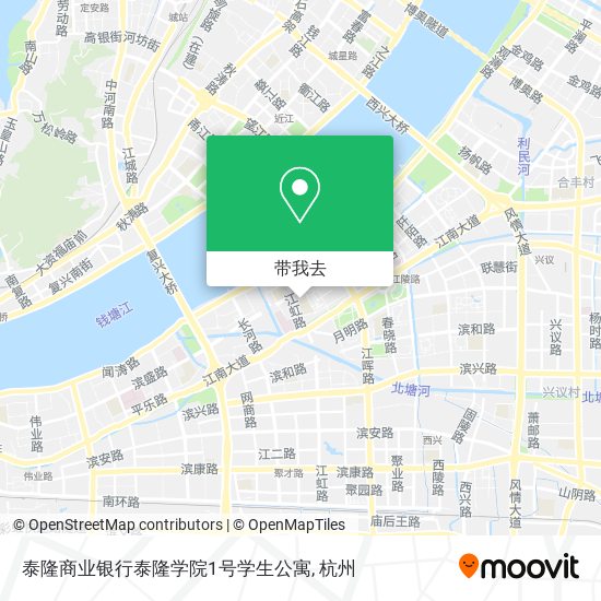 泰隆商业银行泰隆学院1号学生公寓地图