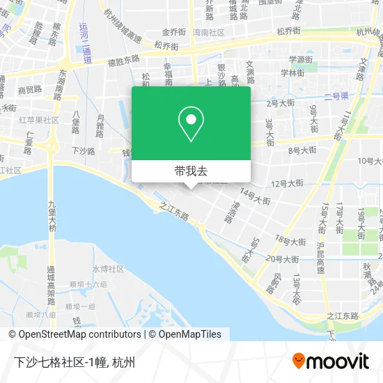 下沙七格社区-1幢地图