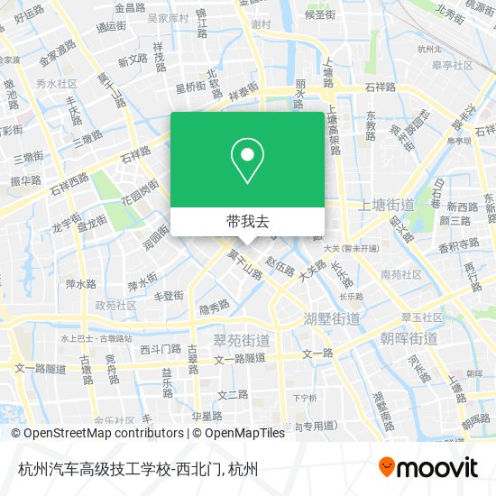 杭州汽车高级技工学校-西北门地图