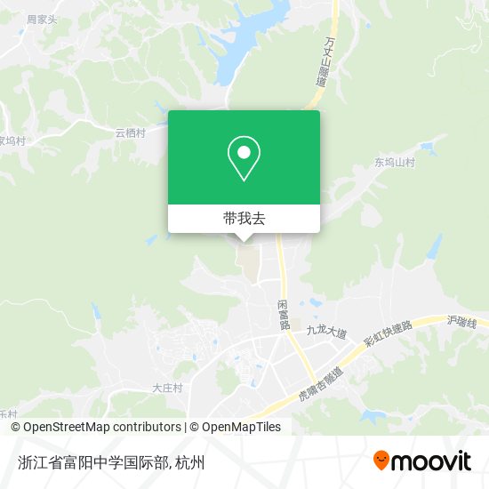 浙江省富阳中学国际部地图