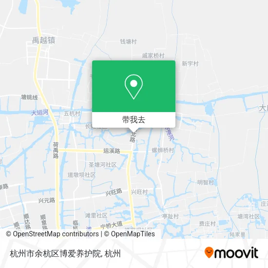 杭州市余杭区博爱养护院地图