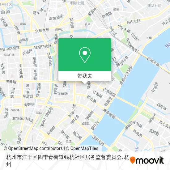 杭州市江干区四季青街道钱杭社区居务监督委员会地图