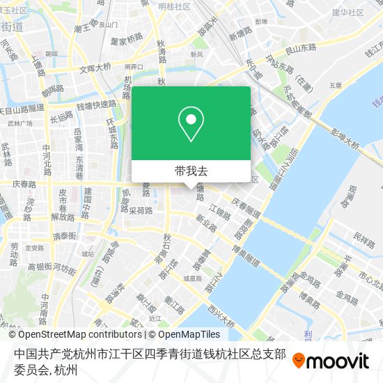 中国共产党杭州市江干区四季青街道钱杭社区总支部委员会地图