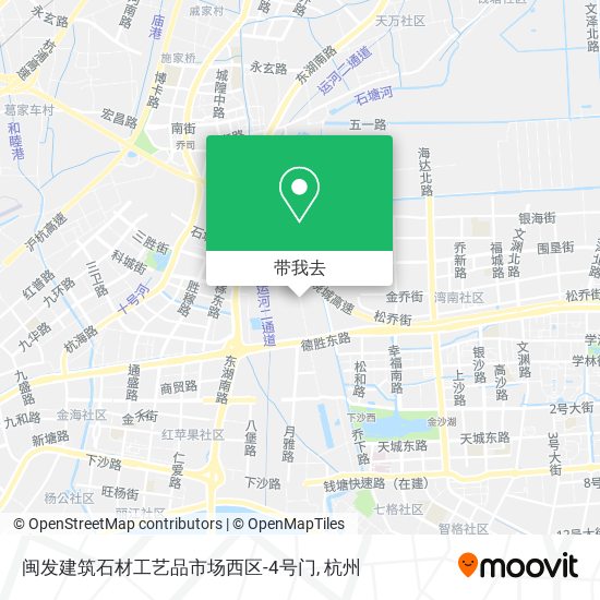 闽发建筑石材工艺品市场西区-4号门地图