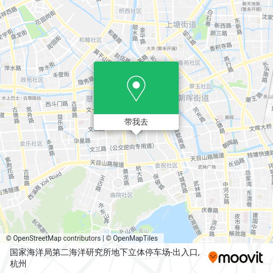 国家海洋局第二海洋研究所地下立体停车场-出入口地图