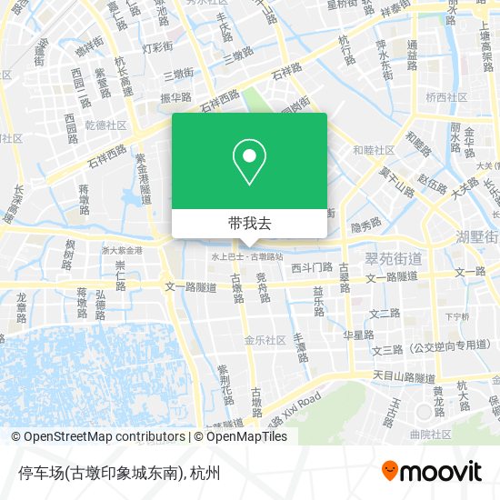 停车场(古墩印象城东南)地图