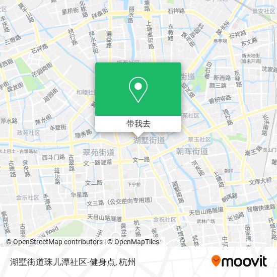 湖墅街道珠儿潭社区-健身点地图