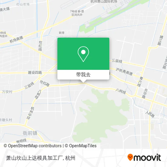 萧山坎山上达模具加工厂地图