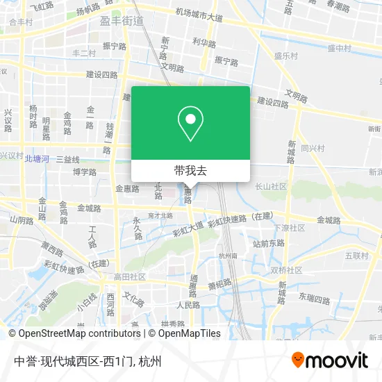 中誉·现代城西区-西1门地图