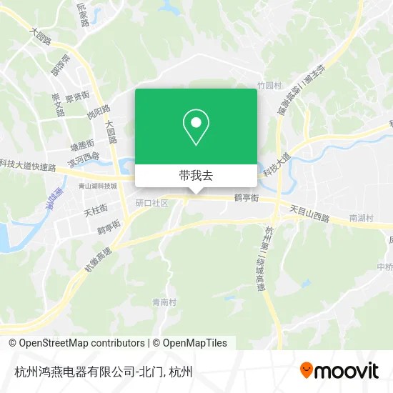 杭州鸿燕电器有限公司-北门地图