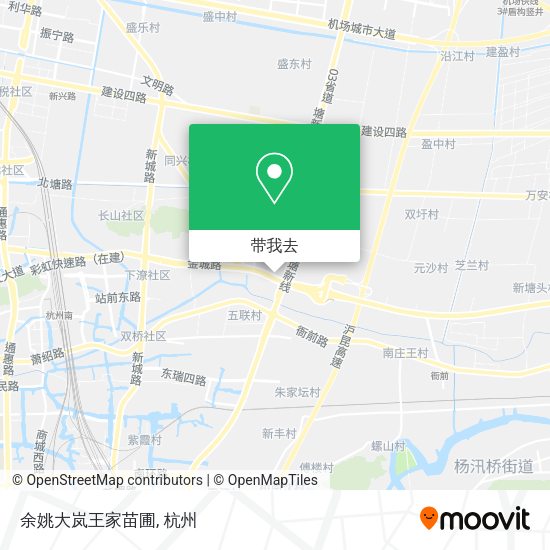 余姚大岚王家苗圃地图
