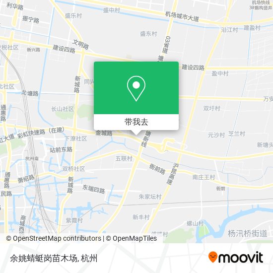 余姚蜻蜓岗苗木场地图