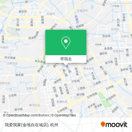 我爱我家(金地自在城店)地图
