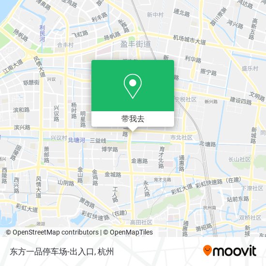 东方一品停车场-出入口地图