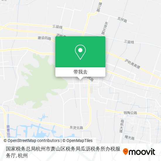 国家税务总局杭州市萧山区税务局瓜沥税务所办税服务厅地图