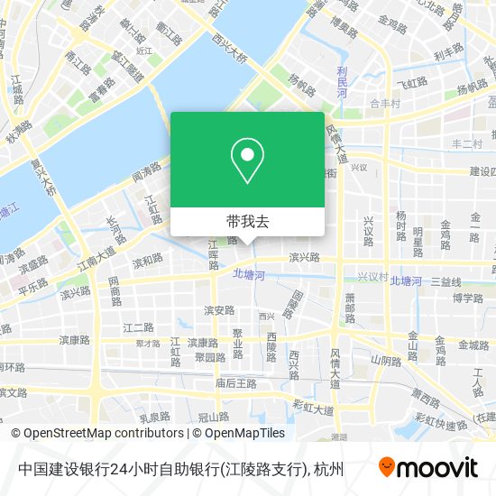 中国建设银行24小时自助银行(江陵路支行)地图