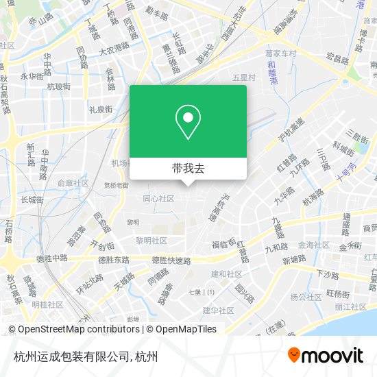 杭州运成包装有限公司地图