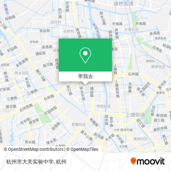 杭州市大关实验中学地图