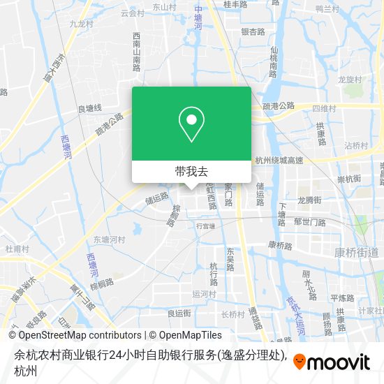 余杭农村商业银行24小时自助银行服务(逸盛分理处)地图