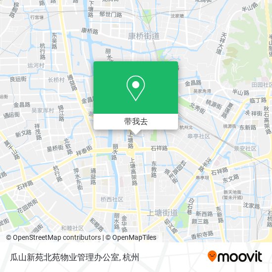 瓜山新苑北苑物业管理办公室地图