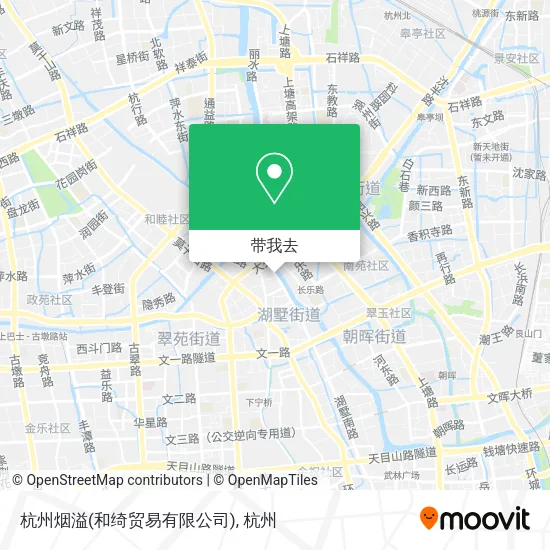 杭州烟溢(和绮贸易有限公司)地图