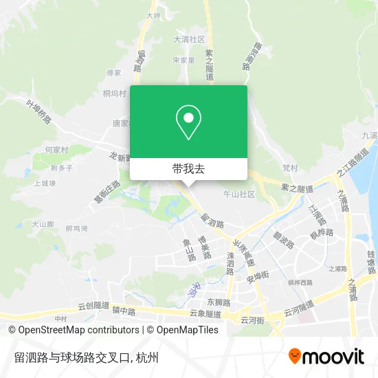 留泗路与球场路交叉口地图