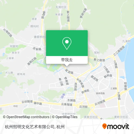 杭州熙明文化艺术有限公司地图