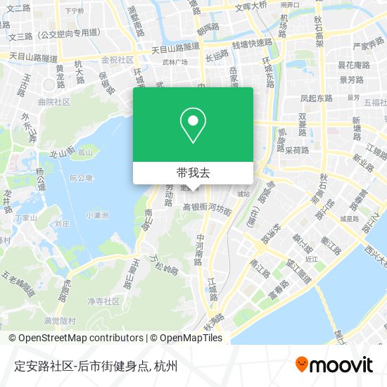 定安路社区-后市街健身点地图