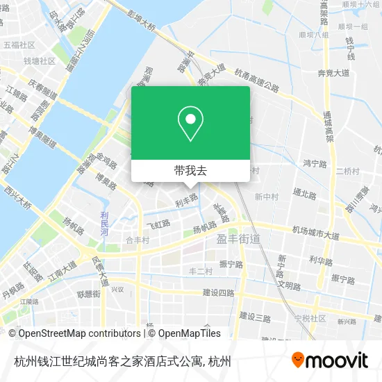 杭州钱江世纪城尚客之家酒店式公寓地图