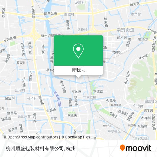 杭州顾盛包装材料有限公司地图