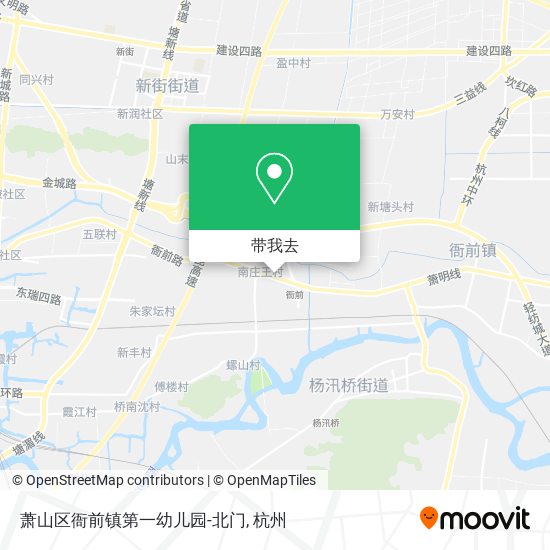 萧山区衙前镇第一幼儿园-北门地图
